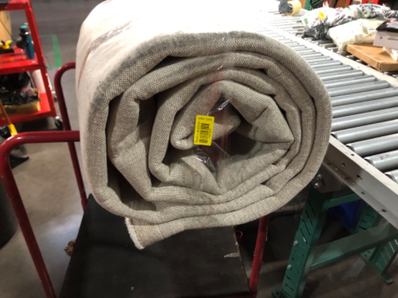 Photo 1 of ***HEAVILY USED AND DIRTY - SEE PICTURES***
SAFAVIEH Abstract Collection X-Large Area Rug - 11' x 15', Light Grey, Handmade Wool & Viscose, Ideal for High Traffic Areas in Living Room, Bedroom (ABT141E), 118.5 Pounds
