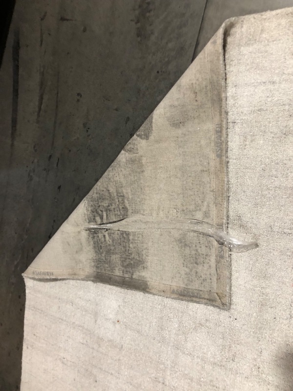 Photo 1 of ***HEAVILY USED AND DIRTY - SEE PICTURES***
SAFAVIEH Abstract Collection X-Large Area Rug - 11' x 15', Light Grey, Handmade Wool & Viscose, Ideal for High Traffic Areas in Living Room, Bedroom (ABT141E), 118.5 Pounds
