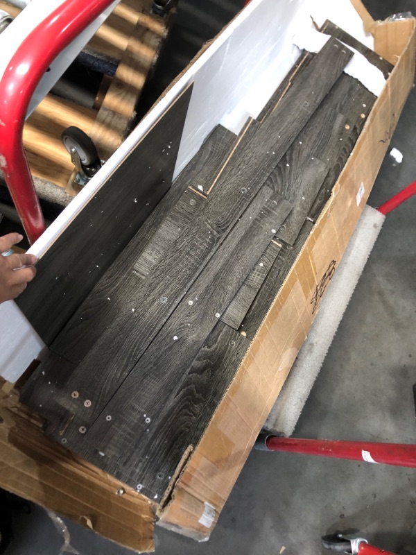 Photo 1 of ***DAMAGED - INCOMPLETE - SEE PICTURES***
LITTLE TREE Console Table with Storage, 63-Inch Narrow Long Sofa Table, Entryway Table with 6 Cubes, Farmhouse Storage Shelves for Entryway, Living Room