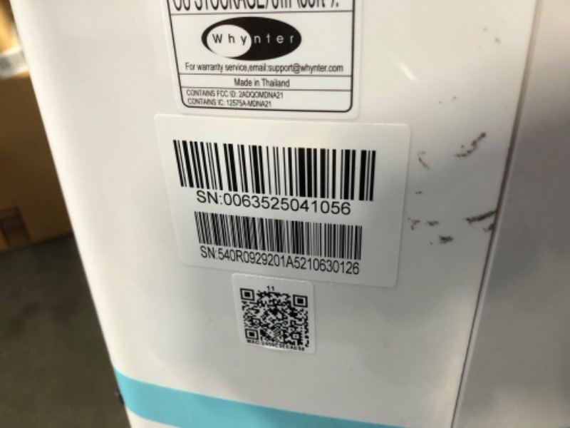 Photo 1 of ***USED - NO PACKAGING - POWERS ON - UNABLE TO TEST FURTHER - MISSING REMOTE - SEE PICTURES***
Whynter Inverter Portable Air Conditioner 14,000 BTU with Dual Hose, Dehumidifier, Cooling Fan & Smart Wi-Fi for 600 Sq Ft Rooms, NEX ARC-1230WN (12,000 SACC), 