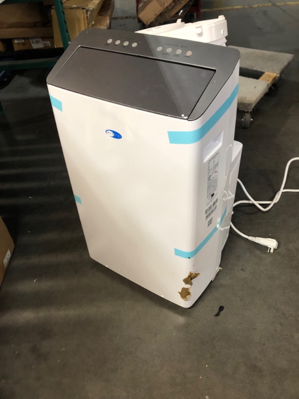 Photo 1 of ***USED - NO PACKAGING - POWERS ON - UNABLE TO TEST FURTHER - MISSING REMOTE - SEE PICTURES***
Whynter Inverter Portable Air Conditioner 14,000 BTU with Dual Hose, Dehumidifier, Cooling Fan & Smart Wi-Fi for 600 Sq Ft Rooms, NEX ARC-1230WN (12,000 SACC), 