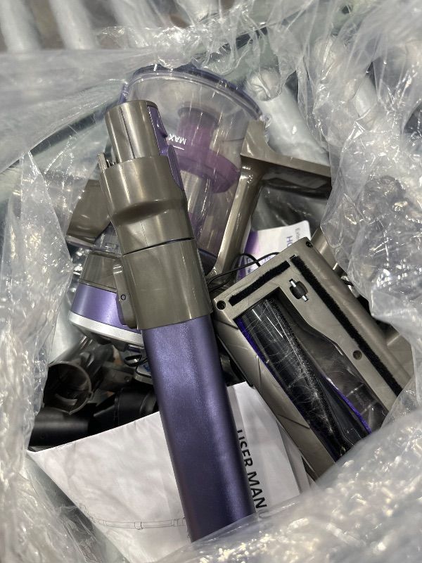 Photo 1 of (MISSING PIECES) Cordless Vacuum Cleaner,Vacuum Cleaners for Home with Super Suction,Lightweight Stick Vacuum with 35 Mins Runtime,Rechargeable Cordless Vacuum for Carpet, Tile, Pet Hair, Hardwood Floors(Dark Purple)