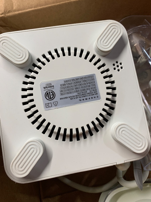 Photo 1 of ***(PARTS ONLY/ MISSING PARTS/ NON FUNCTIONAL)***Chefman Obliterator 48 oz Countertop Blender for Smoothies, 1380W Motor to Crush Ice, Nuts, and Frozen Fruit with Stainless Steel Blade, Auto Blend Function, Includes 20 oz Travel Jar - Concrete