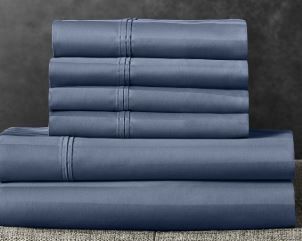 Photo 1 of ***MISSING PARTS***
Member’s Mark 700-Thread-Count Hotel Premier Collection Egyptian Cotton Stripe Sheet Set, KING