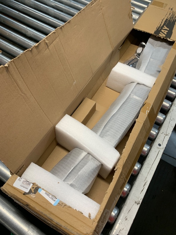 Photo 1 of Auxbeam 50 Inch Curved LED Light Bar, 288W 6 Modes Amber White Strobe Fog Lights, Yellow Spot Flood Memory Reset Function Offroad Driving Work Ditch Light for Truck Car ATV