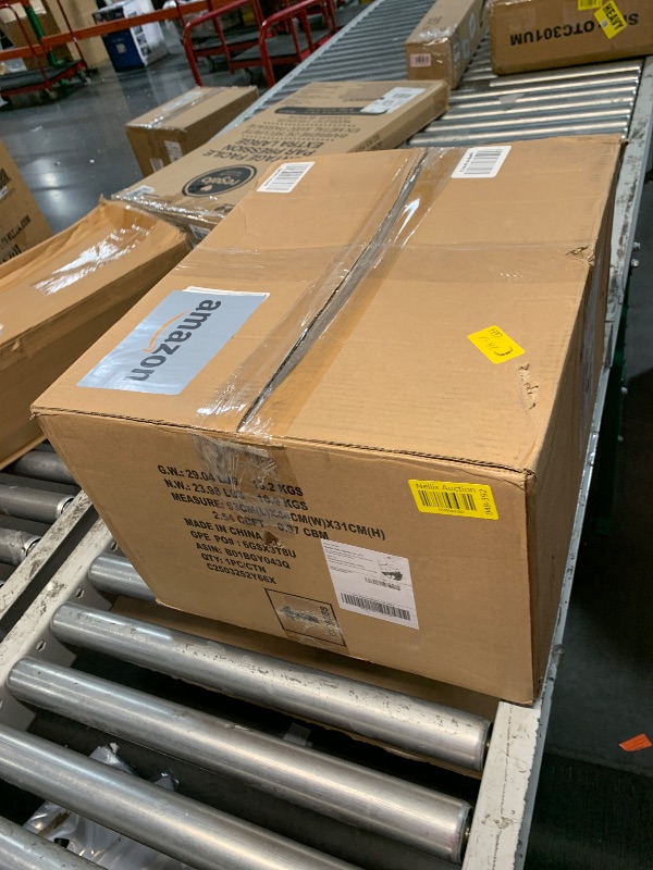 Photo 1 of Amazon Basics Steel Security Safe and Lock Box with Programmable Electronic Keypad, for Valuables, Cash, Jewelry, Documents, Black, 1 Cubic Foot, 16.9-x-14.6-x-9.1-inches (WxDxH)