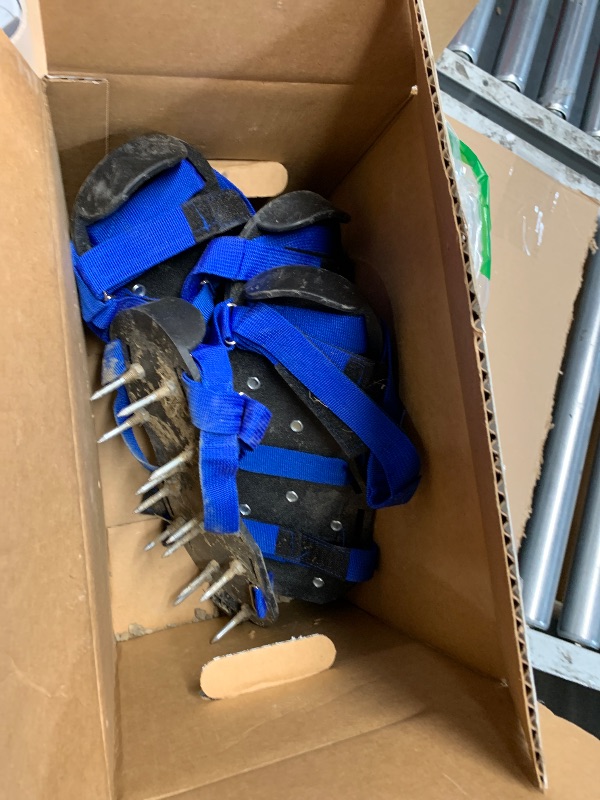 Photo 1 of ***HEAVILY USED*** Miuwauer Lawn Aerator Shoes (Classic Version (Durable PP Sole), Black-Blue)