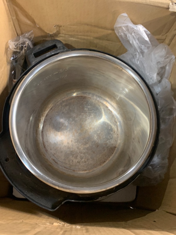 Photo 1 of ***(PARTS ONLY/ MAJOR DAMAGE/ NON FUNCTIONAL)***Instant Pot Duo 7-in-1 Electric Pressure Cooker, Slow Cooker, Rice, Steamer, Sauté, Yogurt Maker, Warmer & Sterilizer, Includes App With Over 800 Recipes, Stainless Steel, 6 Quart