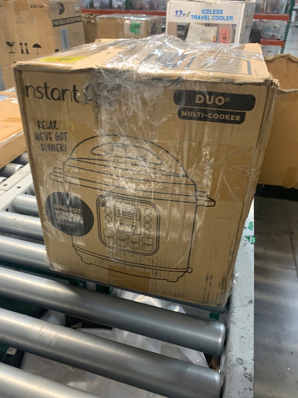 Photo 1 of ***(PARTS ONLY/ MAJOR DAMAGE/ NON FUNCTIONAL)***Instant Pot Duo 7-in-1 Electric Pressure Cooker, Slow Cooker, Rice, Steamer, Sauté, Yogurt Maker, Warmer & Sterilizer, Includes App With Over 800 Recipes, Stainless Steel, 6 Quart
