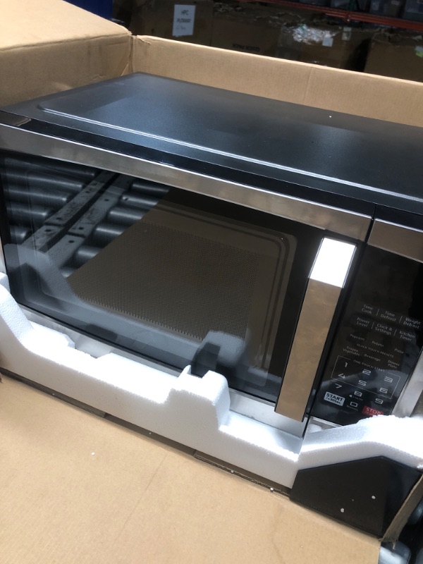 Photo 1 of (see all images) TOSHIBA ML-EM09PA(SS) Small Microwave Oven with 6 Auto Menus, Mute Function & Child Lock, LED Lighting, Perfect for Apartments 