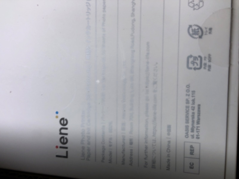 Photo 1 of Liene M100 4x6'' Photo Printer, Phone Printer 100 Sheets & 3 Cartridges, Full-Color Photo, Portable Instant Photo Printer for iPhone Android, Thermal Dye Sublimation, Wi-Fi Picture Printer 100 Papers