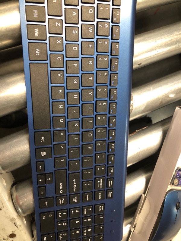 Photo 1 of ***STOCK PHOTO REFERENCE ONLY***Keyboard and Set Portable Plug Play  Keyboard for Computer Laptop PC Keyboard Set BLUE 