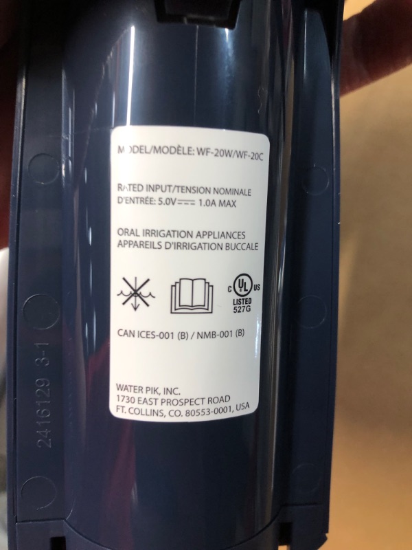 Photo 1 of ***INCOMPLETE - MISSING MOST OF THE PARTS - SEE PICTURES***
Waterpik Cordless Pulse Rechargeable Portable Water Flosser for Teeth, Gums, Braces Care and Travel with 2 Flossing Tips, Waterproof, ADA Accepted, WF-20 Blue, Packaging May Vary