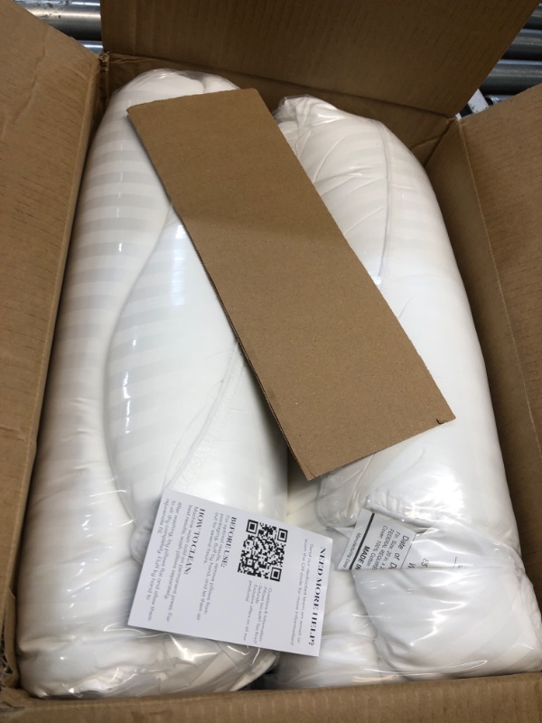Photo 1 of ***FACTORY SEALED***Beckham Hotel Collection Bed Pillows Standard / Queen Size Set of 2 - Down Alternative Bedding Gel Cooling Pillow for Back, Stomach or Side Sleepers