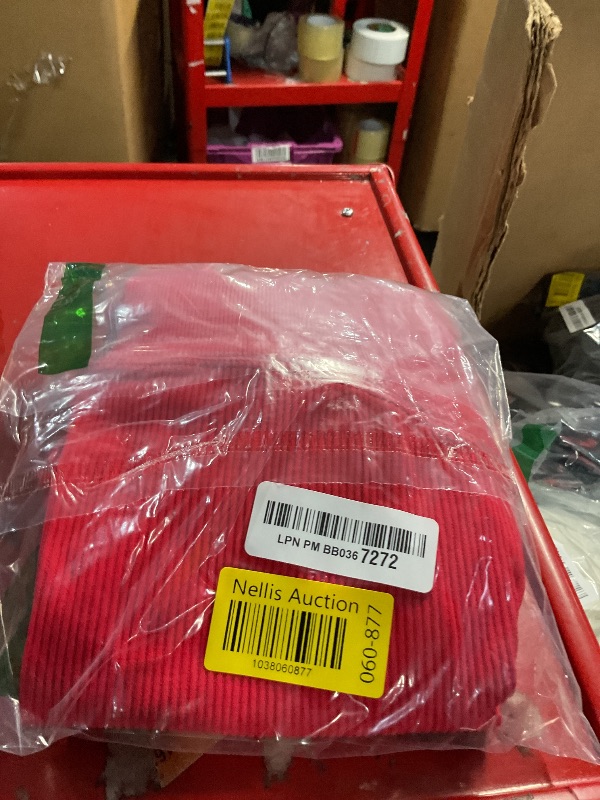 Photo 1 of RXRXCOCO Ribbed Workout Sets for Women 2 Piece Backless Strappy Sports Bra Seamless Leggings Matching Set Yoga Outfits Red Medium