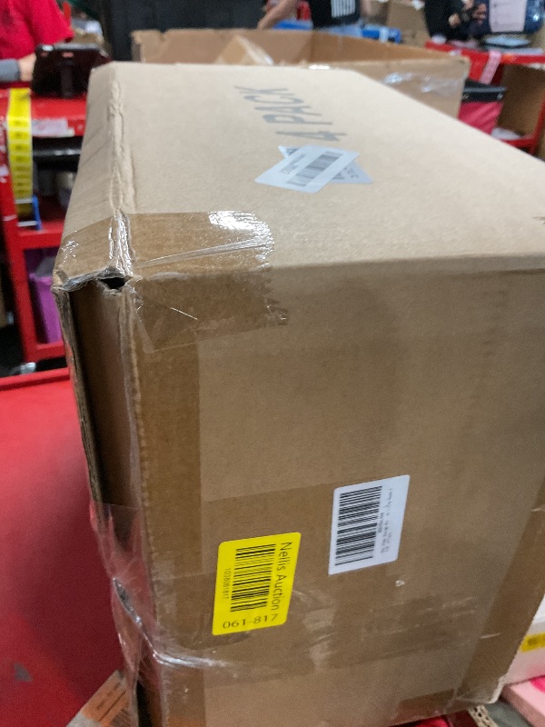 Photo 1 of SNSLXH Clear Storage Bins with Lids & Wheels, Stackable Plastic Craft Containers, Large Closet Organizers Box for Bedrooms Living Rooms 24 QT, 4-Tiers