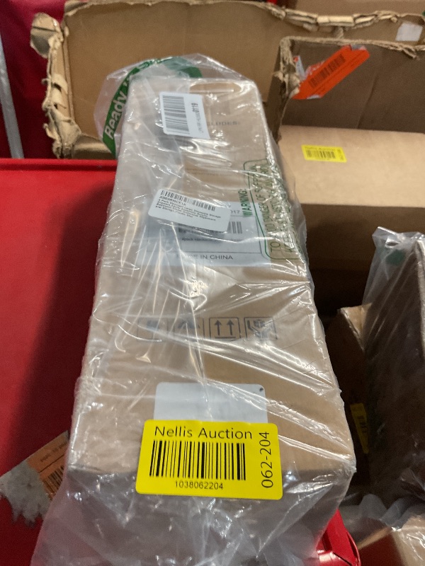 Photo 1 of (MISSING ONE) RLAVBL 7 Pack Acrylic Shelves, 15" Floating Wall Shelves for Bedroom, Living Room, Bathroom, Kitchen Storage