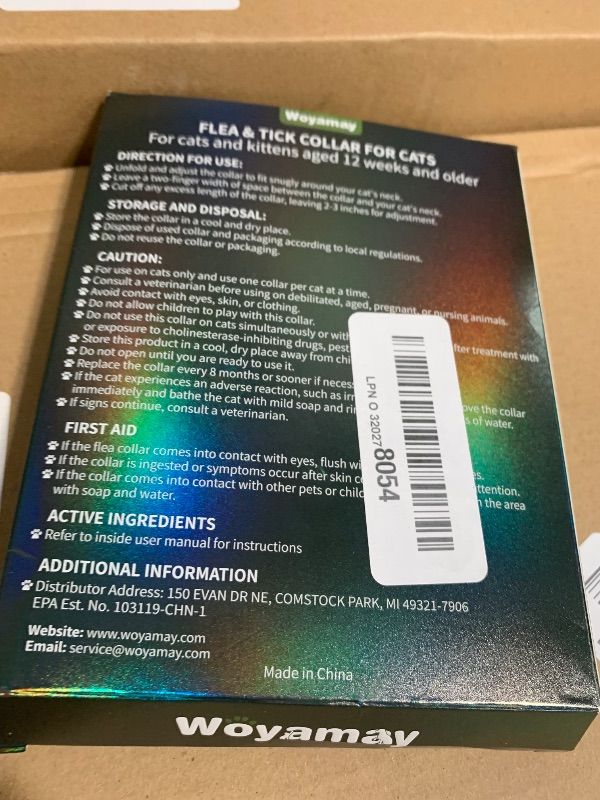 Photo 1 of 4 Pack Flea Collar for Cats, Cat Flea and Tick Treatment, 8 Months Protection Flea and Tick Prevention for Cats, Waterproof Cat Flea Collar, Adjustable Cat Flea and Tick Collar for Cats Kittens, Grey