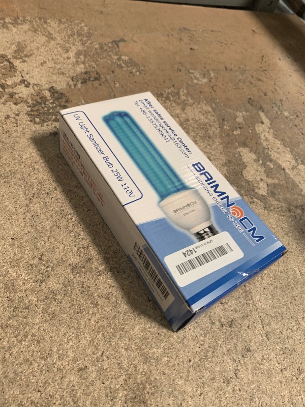 Photo 1 of BAIMNOCM 2 Pack UV Light Bulb with Ozone 25 Watt UVC Bulb 185nm/254nm E26 2 Count