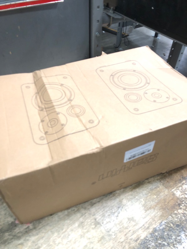 Photo 1 of * PARTS ONLY** Saiyin Bluetooth Bookshelf Speakers for Record Player, Powered Studio Monitor Speaker with 5.2 Inch Woofer, Horn Tweeter and Optical RCA Inputs, Subwoofer Line Out for Turnable.