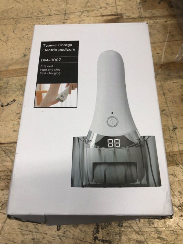 Photo 1 of Electric Foot Callues Remover - FSA&HSA Eligible, Portable Electric Foot Files with 3 Heads, Rechargeable Feet File for Foot Care, Waterproof Deadskin Remover, Pedicure Tool for Dry and Crack Feet
