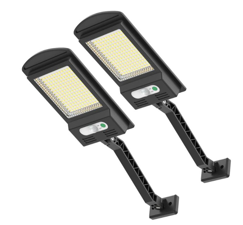 Photo 1 of (FAIR) ENGREPO Solar Lights Outdoor, 1000LM 168 LEDs Solar Powered Motion Sensor Light, Security Waterproof Solar Flood Light for Deck, Fence, Patio, Front Door, Gutter, Yard, Shed, Path, Garden. 2 Pack
