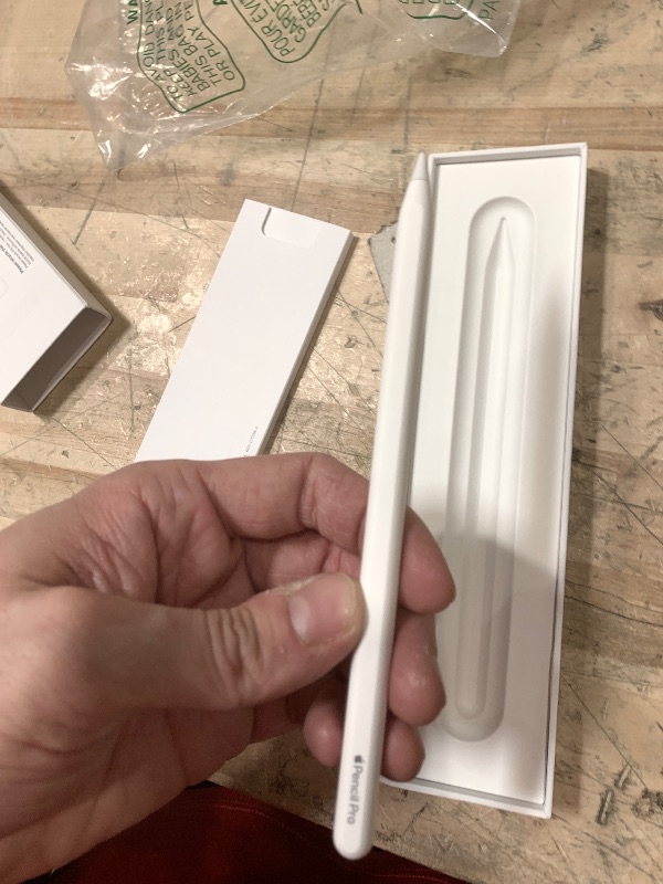 Photo 1 of Apple Pencil Pro: Advanced Tools, Pixel-Perfect Precision, Tilt and Pressure Sensitivity, and Industry-Leading Low Latency for Note-Taking, Drawing, and Art. Attaches, Charges, and Pairs Magnetically