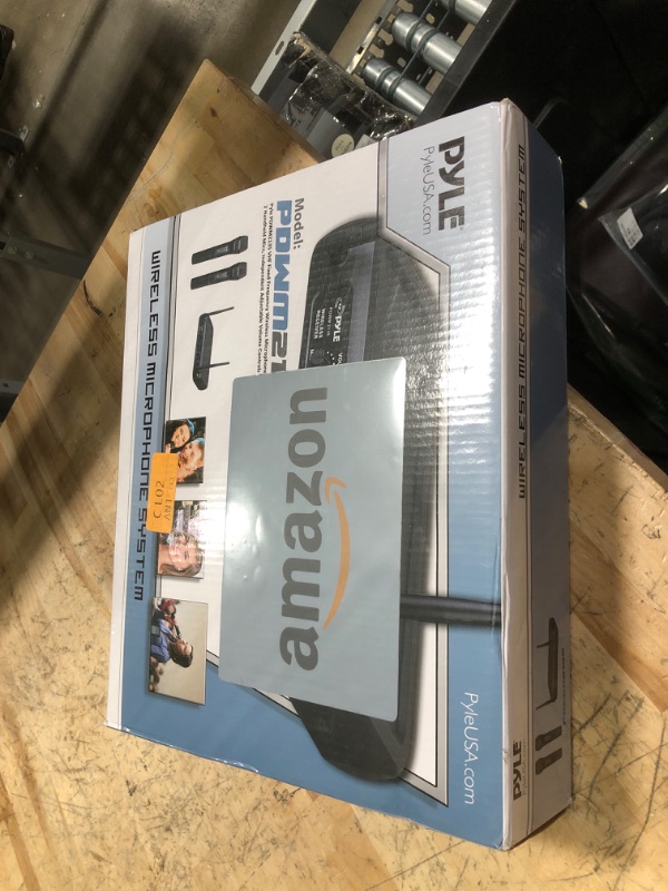 Photo 1 of Pyle Channel Microphone System-VHF Fixed Dual Frequency Wireless Set with 2 Handheld Dynamic Transmitter Mics, Receiver Base-for PA, Karaoke, Dj Party (PDWM2135) , Black