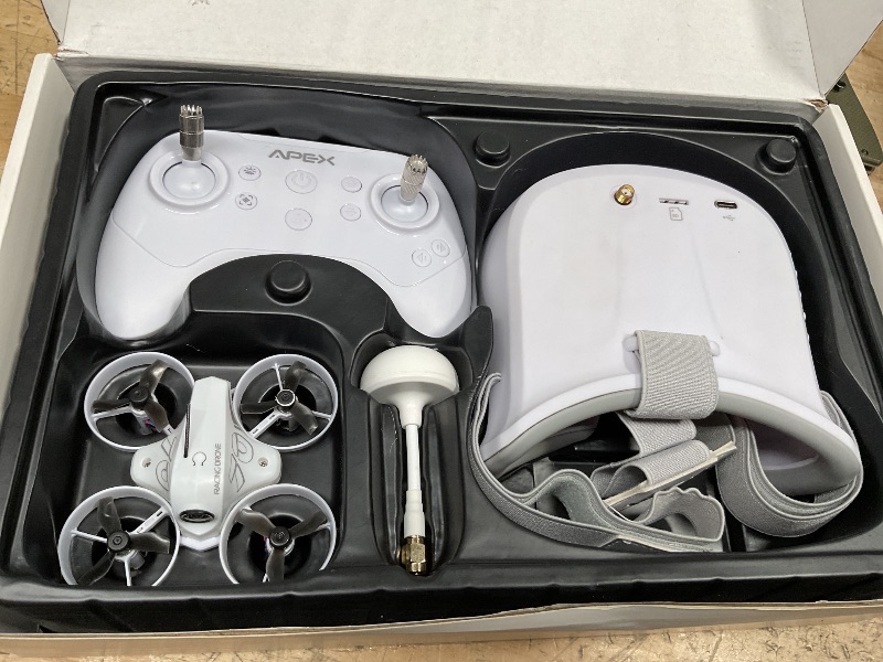 Photo 1 of APEX VR70 FPV Drone Kit, First-Person View with Goggles, Brushed Racing for Beginners Super-Wide 120° FPV, Low-Latency 5.8G Transmission, Drop-resistant, Suitable Novice Practice Drones