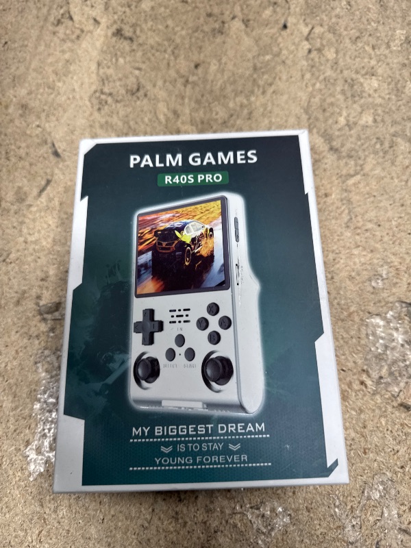 Photo 1 of ?30000 in 1? R40S Pro Retro Handheld Game Console, Video Game Console, 3.5 inch IPS Screen, More Than 20 Emulator, 256G TF Card (Gray)