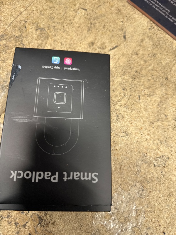 Photo 1 of Gate Padlock Combination Padlock eLinkSmart Fingerprint Locker Lock Phone App Keyless Padlock Outdoor Waterproof Heavy Duty 1CM Shackle with 2600 Pounds Tensile Strength