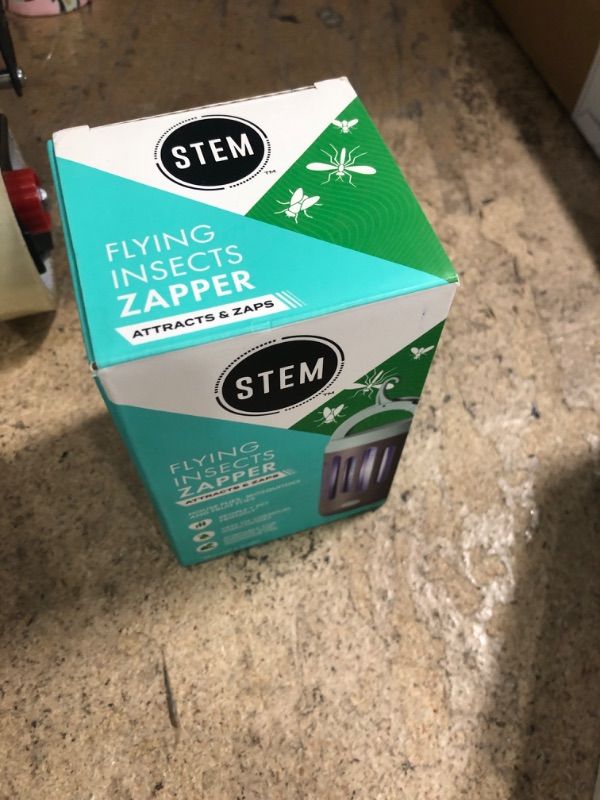 Photo 1 of STEM Flying Insect Zapper, Indoor and Outdoor Electric Fly & Mosquito Trap, Includes Micro-USB Charging Cable and Brush for Cleaning