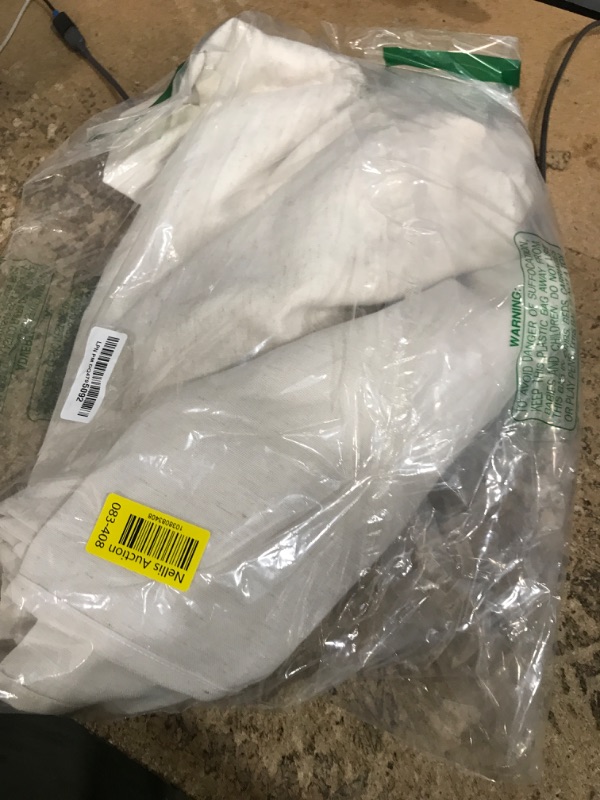 Photo 1 of XTMYI 96 Inches Long Modern Farmhouse Linen Curtains for Living Room,Hang Pin Hooks Back Tab Sheer Pleated Curtains for Bedroom Dining Room,96 Length 2 Panel Set,Cream Colored(Ivory/Off White)