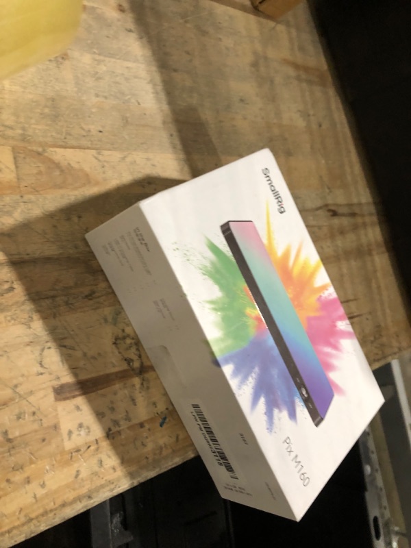 Photo 1 of SmallRig Pix M160 RGB Video Light, 12W RGBWW LED Camera Light Panel, 360° Full Color Portable Light for Photography, 3800mh Battery, CRI 95+,TLCI 98, for Vlogging, Photo, Video, Aluminum Body – 3157