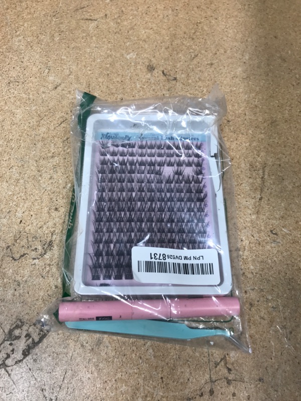 Photo 1 of Lash Clusters Kit Wispy Natural Cluster Eyelash Extension Kit DIY Lash Extension Kit C Curl 10-16MM Eyelash Clusters Volume Individual Lashes Kit by Newcally