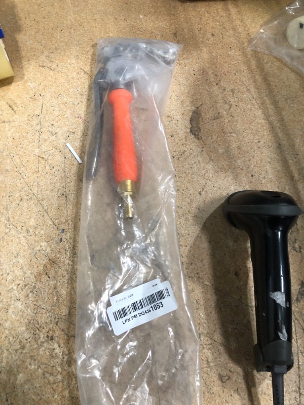 Photo 1 of All Metal Replacement Sprayer Wand, 1/4" & 3/8" Brass Barb Sprayer Wand with Stainless Steel Shut off Valve & 2 Hose Clamps (29 Inches)