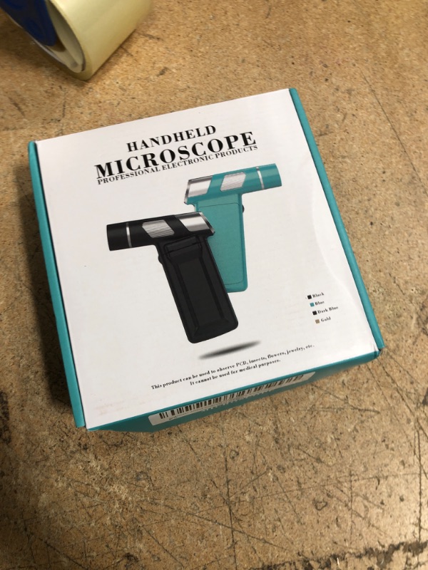 Photo 1 of Andonstar AD203 Handheld Digital Microscope, Portable Pocket Microscope with 4 inch Screen for Kids and Adults, Black, Electronic FHD Video Microscope, Supports Windows Mac PC, USB Coin Microscope