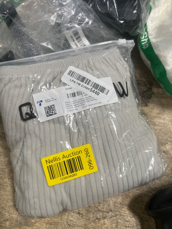 Photo 1 of OHSIO Sectional Couch Covers, Wear Resistant Stretch Sofa Covers Washable Soft Couch Cushion Covers Anti Slip Furniture Protector Sofa Slipcovers for Pets (1 Piece Back Couch Cover, Light Gray)