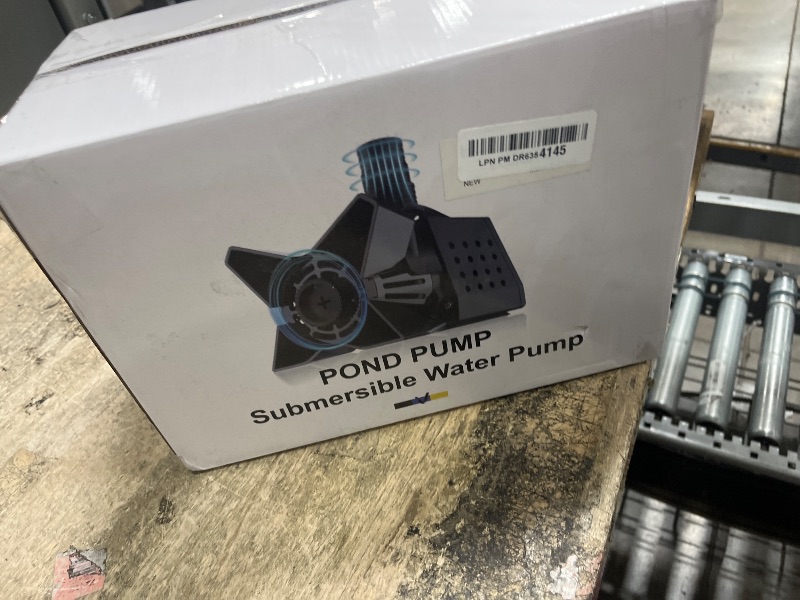 Photo 1 of AgiiMan 3200GPH Pond Pump, 200W Submersible Water Pump with 33FT Cable, Barrier Bag, 20FT Lift Height, Ultra Quiet for Garden Pond, Waterfall, Fountains, Aquarium, Fish Tank (Blue)