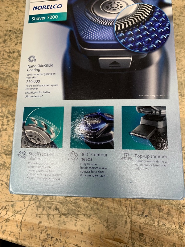 Photo 1 of Philips Norelco Shaver 7200, Rechargeable Wet & Dry Electric Shaver with SenseIQ Technology and Pop-up Trimmer, S7887/82