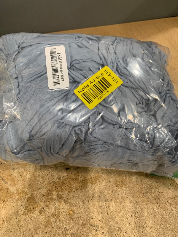Photo 1 of 10 Pack Dusty Blue Cheesecloth Table Runner 6FT Boho Gauze Fabric Table Runner Vintage Rustic Sheer Runners for Wedding Party Bridal Baby Shower Long Table Decorations