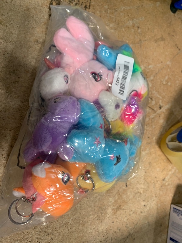 Photo 1 of 24 Pcs Mini Plush Unicorn Stuffed Animals Easter Unicorn Party Favors Bulk Toys DIY Plush Keychain Small Stuffed Animal for Basket Stuffers Classroom Birthday Wedding Party Gift