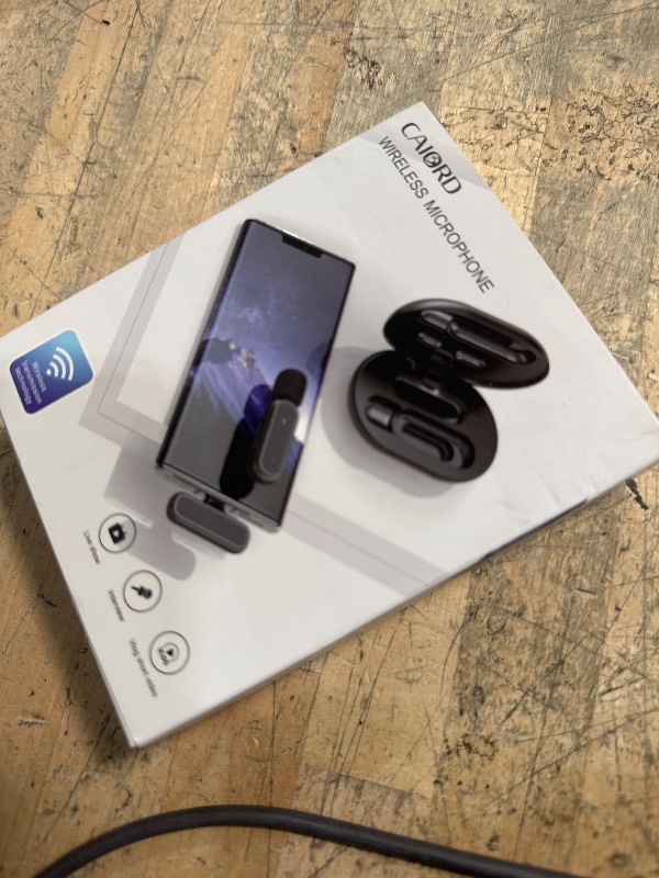 Photo 1 of 2 Pack Professional Wireless Lavalier Microphone for Android, iPhone iPad with Adapter Included Noise Reduction Plug-Play Clip on Lapel Mic for YouTube, Recording, Vlog, Facebook Live Streaming