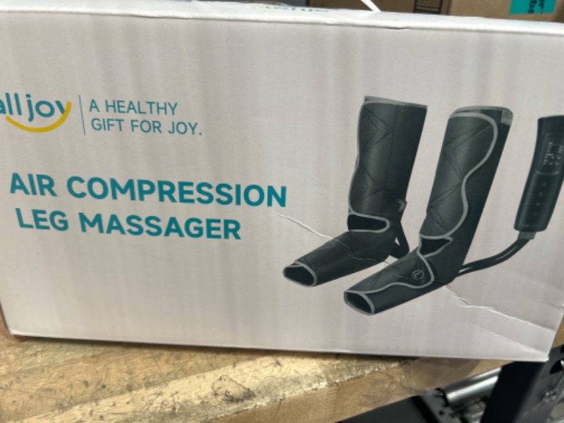 Photo 1 of ALLJOY Gifts for Men Women, Leg Massager for Circulation and Pain Relief FSA, Leg Massager with Heat and Compression, 6 Modes 3 Intensities 2 Heat Levels