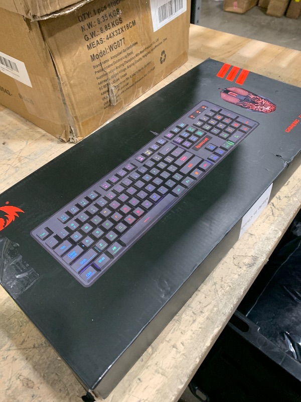 Photo 1 of Redragon Gaming Keyboard and Mouse, RGB Gaming Keyboard and 3200 DPI Mouse Combo with 26-Key Anti-Ghosting, Plug & Play to PC, Laptop, Windows, S107?Newest?