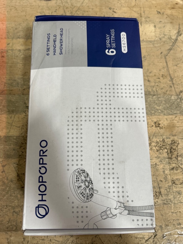 Photo 1 of 6-Mode High Pressure Handheld Shower Head Set, Consumer Reports Recommended HOPOPRO High Flow Hand Held Showerhead with 59 Inch Hose Bracket Teflon Tape Rubber Washers
