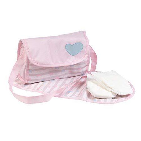 Photo 1 of Adora Classic Pastel Pink 7 Inch Doll Diaper Bag for Creative and Imaginative Pretend Play
