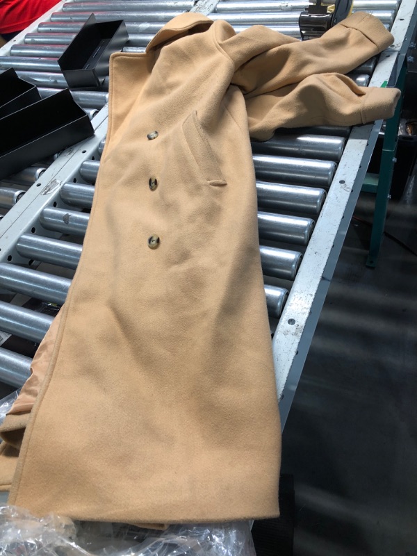 Photo 1 of ***(HEAVILY USED)***
BZB Women's Long Coat Notched Lapel Collar Double Breasted Pea Coat Winter Elegant Wool Blend Over Coats Jackets