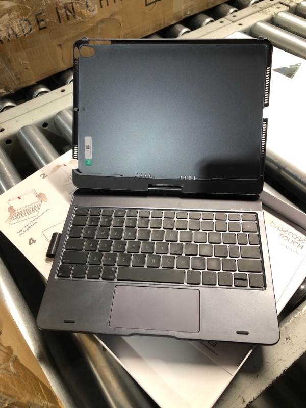 Photo 1 of **PARTS ONLY, NON-FUNCTIONAL, SEVERAL KEYS DO NOT WORK****
typecase Touch iPad 9th Generation Case with Keyboard (10.2", 2021), Multi-Touch Trackpad, 10 Color Backlight, 360° Rotatable, Thin & Light for iPad 8th Gen, 7th Gen, Air 3, Pro 10.5 (Space Gray)