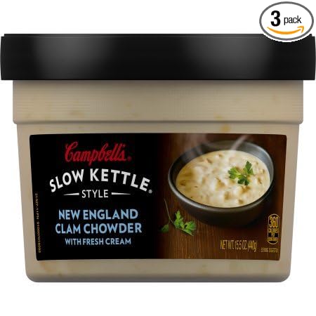 Photo 1 of campbells slow kettle soup new england clam chowder